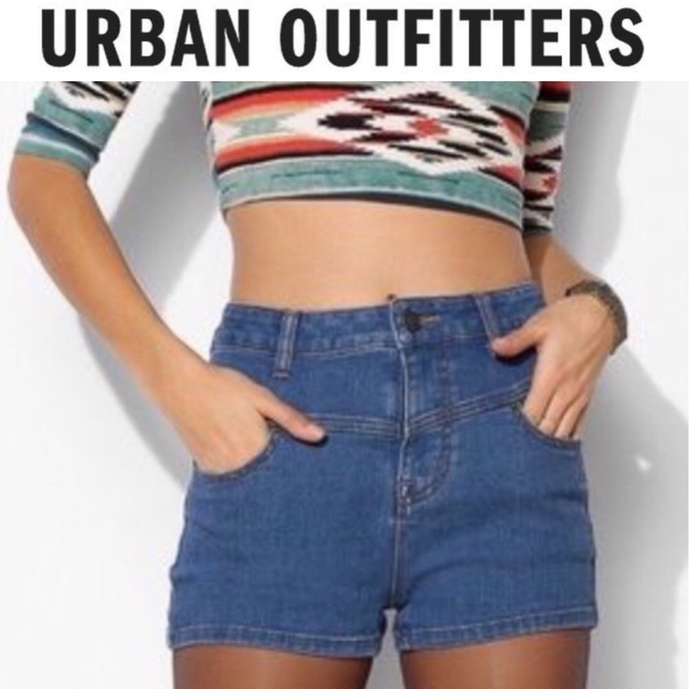 BDG urban outfitters super high rise seam shorts25